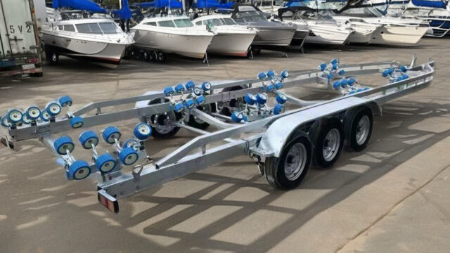 Inflatable Boat Trailer Galvanized Boat Trailer Rollers with Aluminum Boat Trailer