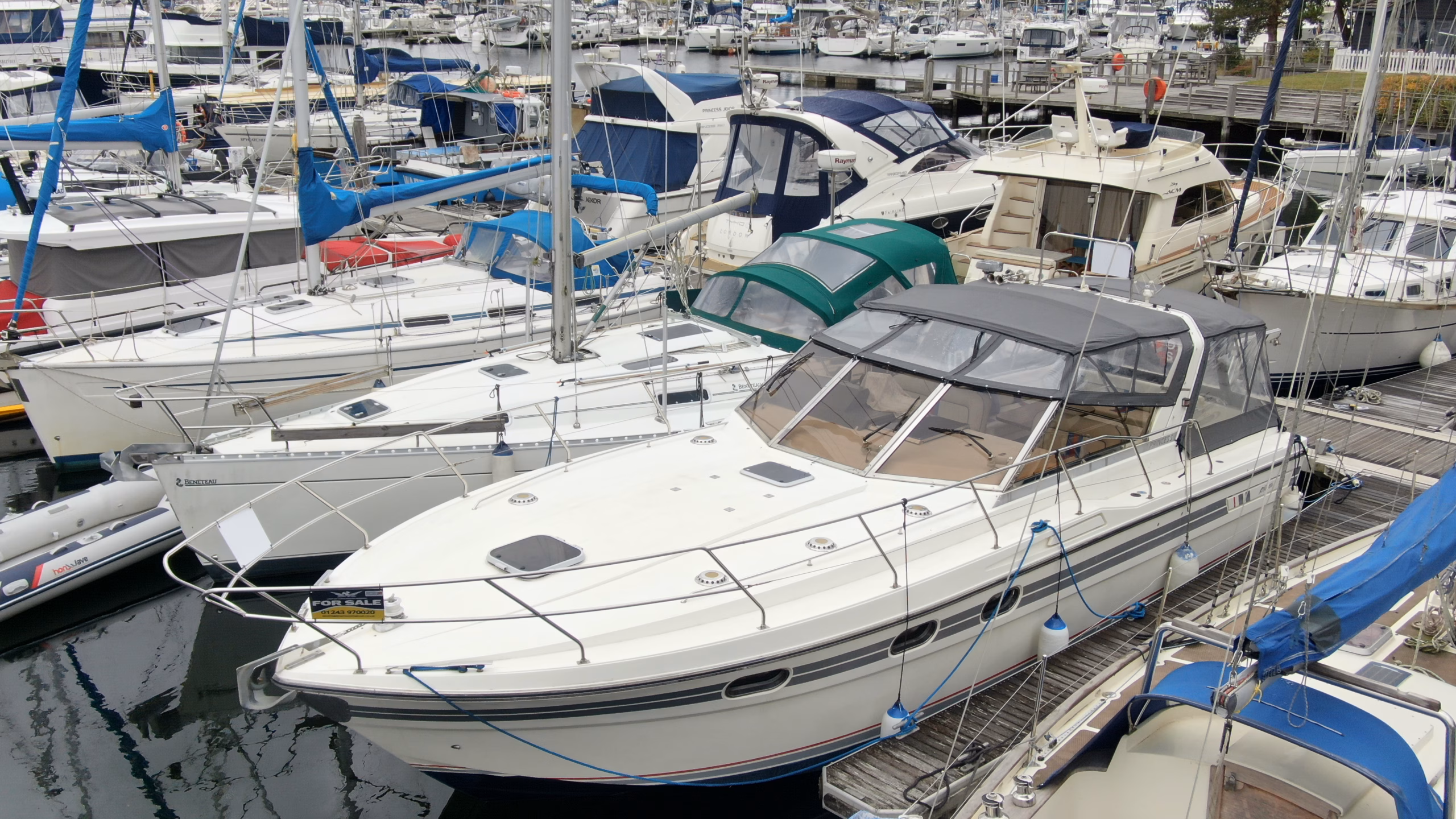 PRINCESS 36 RIVIERA – TWIN VOLVO DIESELS – £49,999