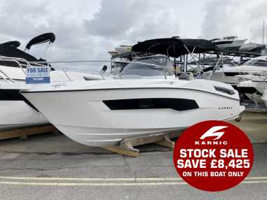 New Karnic SL702 MKII Sundeck Retail £74,425 inc vat ​offered at £66,000 inc vat on this stock boat only